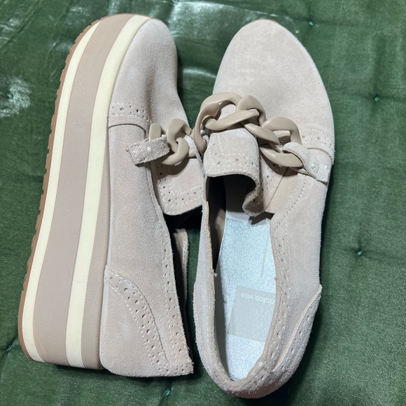 Dolce Vita Beige Suede Sneaker Loafers - Picture 3 of 6